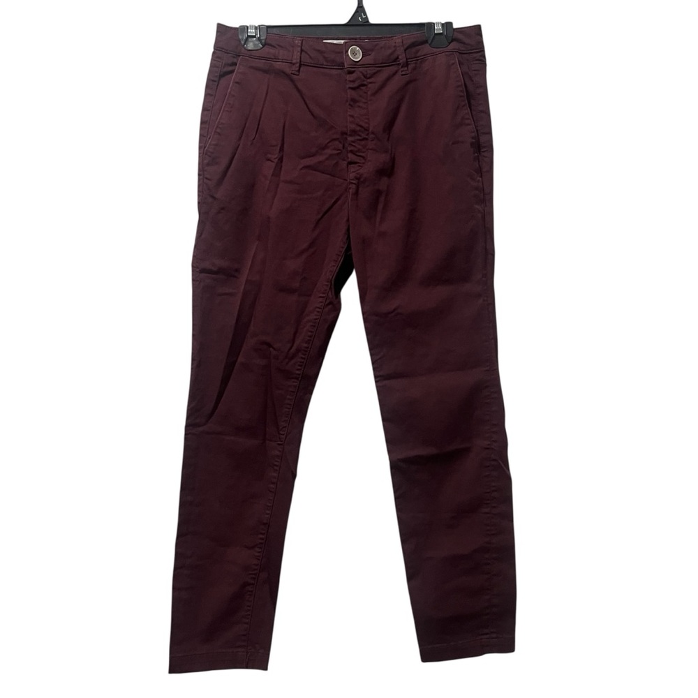 NWT BARBA Napoli PANTS cotton luxury Made In Italy 44 us 30 Maroon Ellen